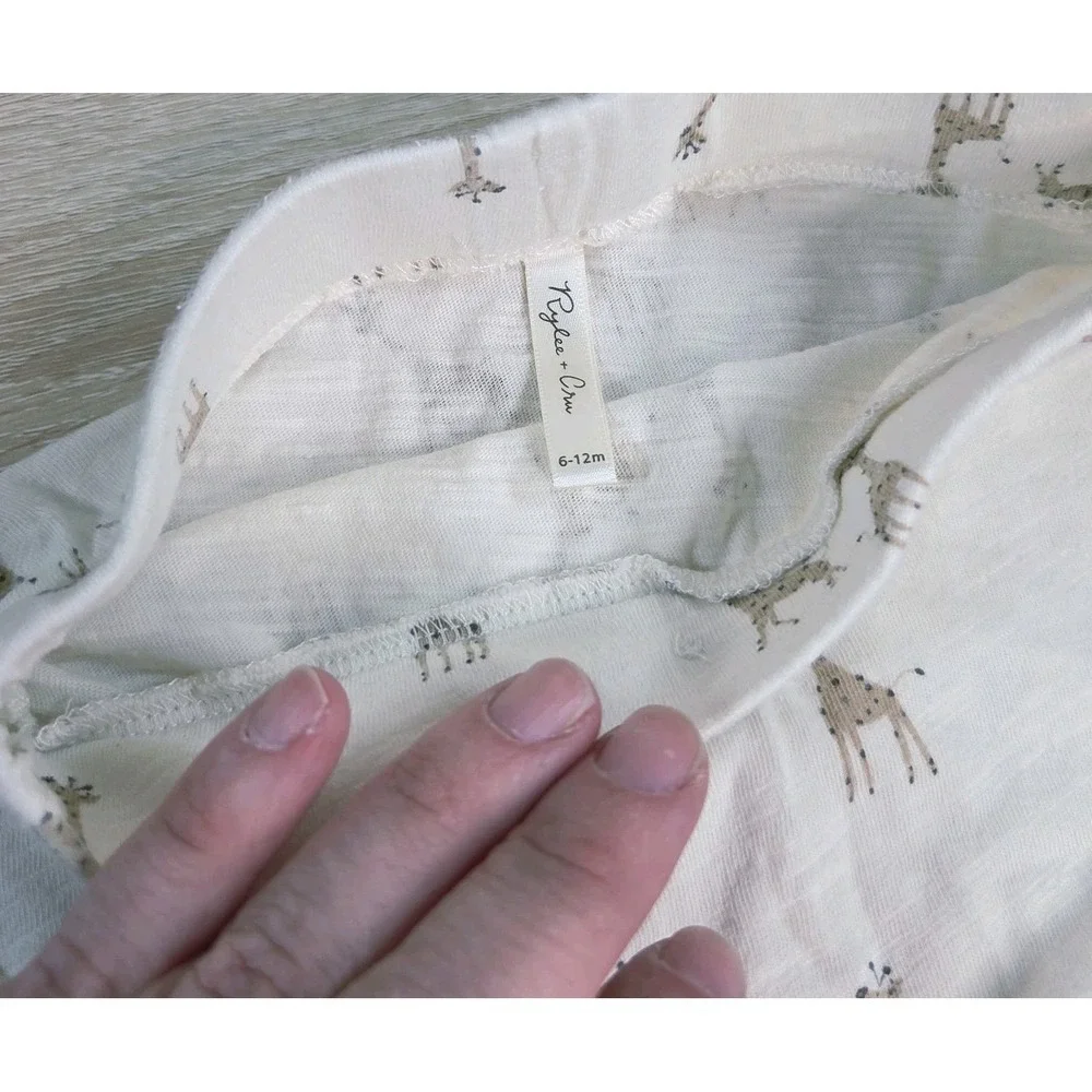 earthy neutral baby bundle rylee‎ + cru arq bloomers minimalist set 6-12m